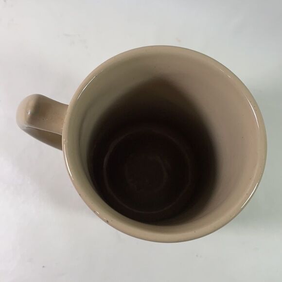 River Steamboat Beige Heavy Stone Ware Coffee Mug - Picture 3 of 5